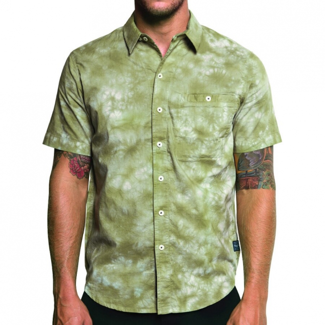 Roark Revival Olive Le Patio Button-Up Shirt