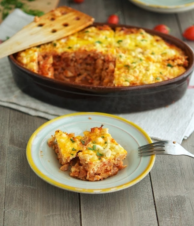 Roasted Cauliflower Tomato and Goat Cheese Casserole - Image 2
