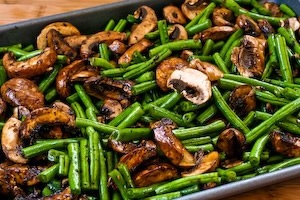 Roasted Green Beans with Mushrooms, Balsamic & Parmesan - Image 2