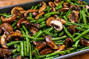 Roasted Green Beans with Mushrooms, Balsamic & Parmesan - Image 2