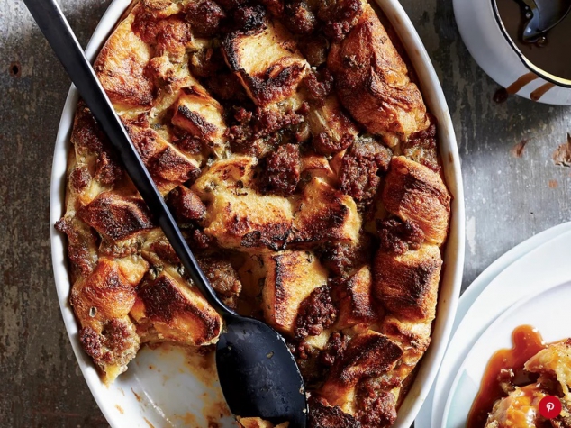 Sausage-and-Maple Bread Pudding