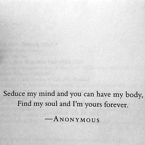 Seduce my mind...