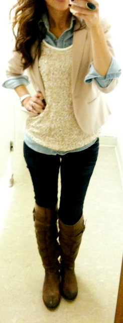 Sequin Tank and Whiskey Boots