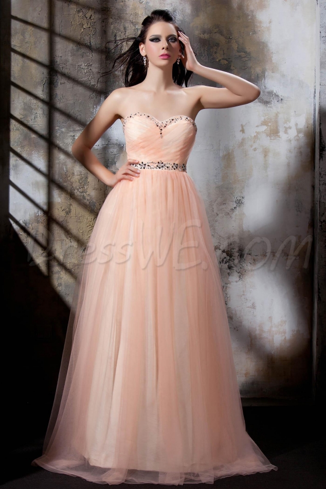 Sexy A-line Sweetheart Neckline Floor-Length Polina's Prom/Party Dress