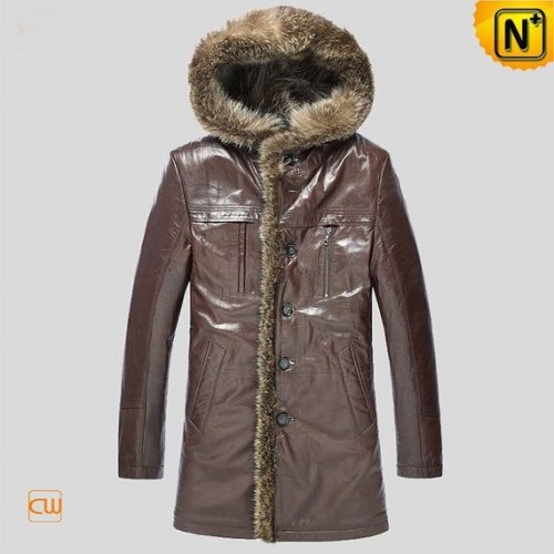 Shearing Raccoon Fur Coat Men CW877160