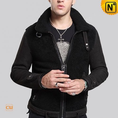 Shearling Bomber Jacket for Men CW878365