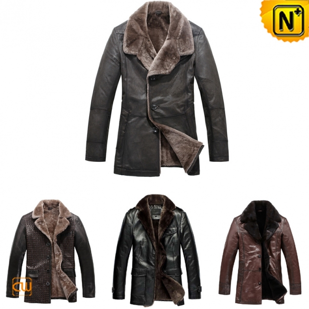 Shearling Coat for Men CW148480 - cwmalls.com