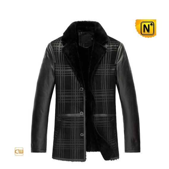 Shearling Coat Sheepskin Jacket Mens CW852278