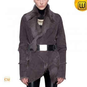 Shearling Fur Coat for Women CW614084