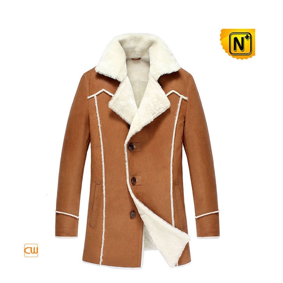 Shearling Sheepskin Leather Coat CW852177