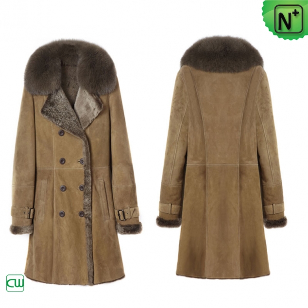Shearling Womens Winter Coat CW640230
