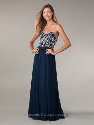 Sheath/Column Sweetheart Chiffon Floor-length Beading Prom Dresses