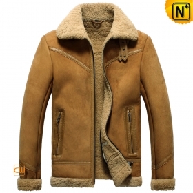 Sheepskin Flying Bomber Jacket for Men CW856139