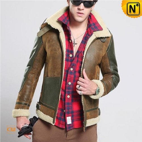 Sheepskin Flying Jacket Mens CW878313