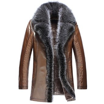 Sheepskin Fur Trim Coat CWMALLS