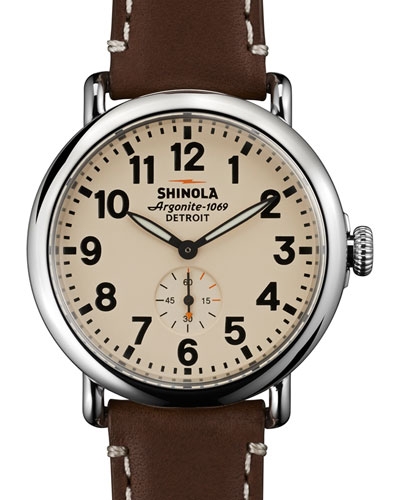 Shinola dark brown men's watch