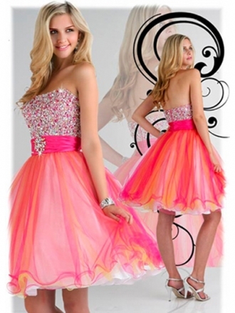Short party dress for Sweet 16 