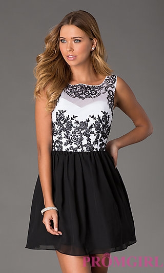 Short Sleeveless Open Back Dress