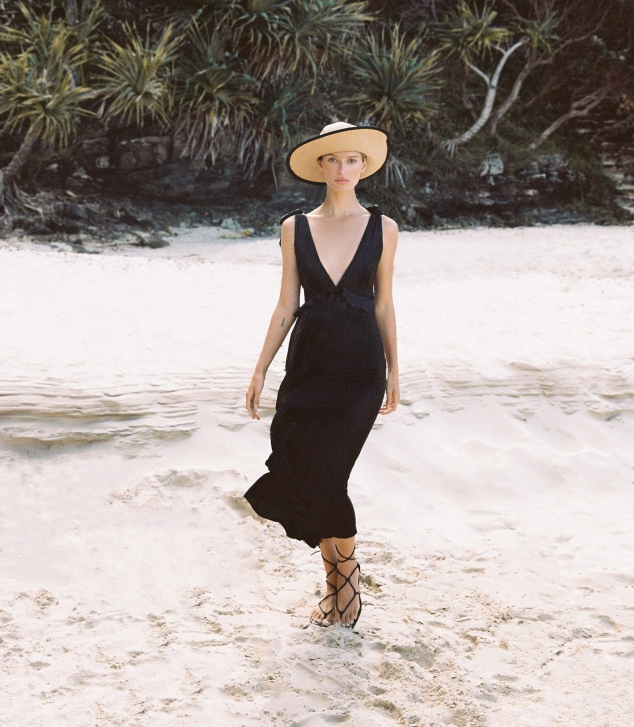 Silk Blend Midi Dress