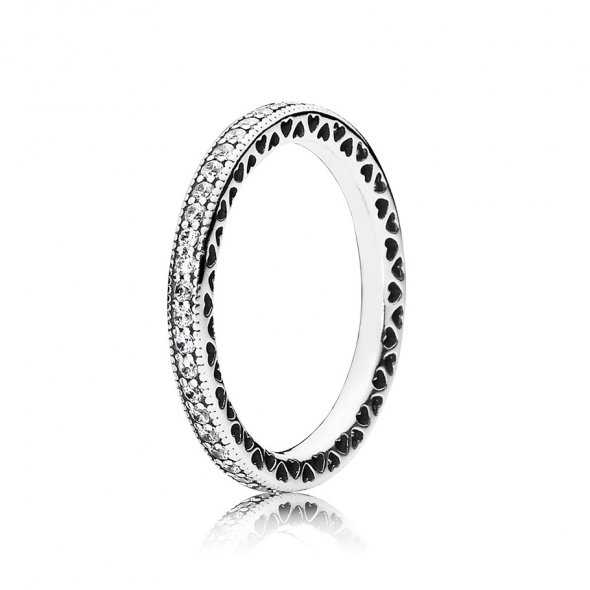 Silver Hearts of Pandora Ring from Pandora 