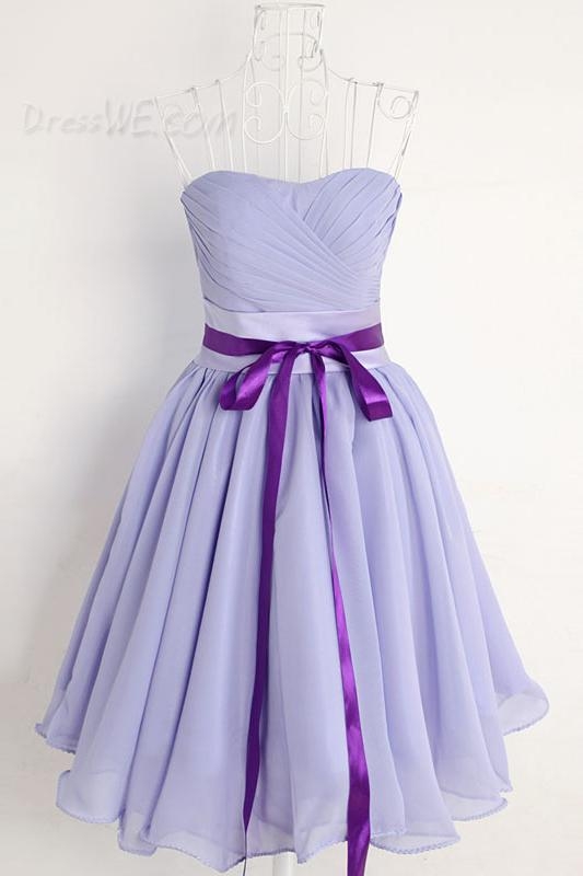 Simple Sweetheart Ruched Knee-Length Prom/Homecoming Dress