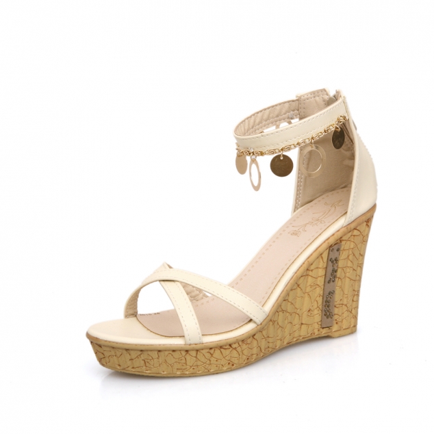 Simple Wedge Heels Platform Sandals