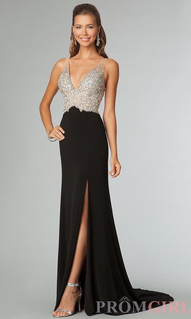 Sleeveless Evening Gown with Open Back JVN by Jovani