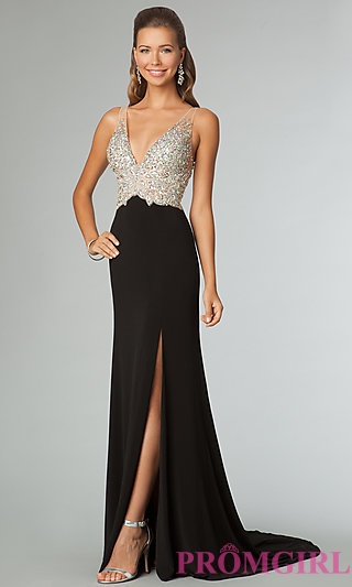 Sleeveless Evening Gown with Open Back JVN by Jovani