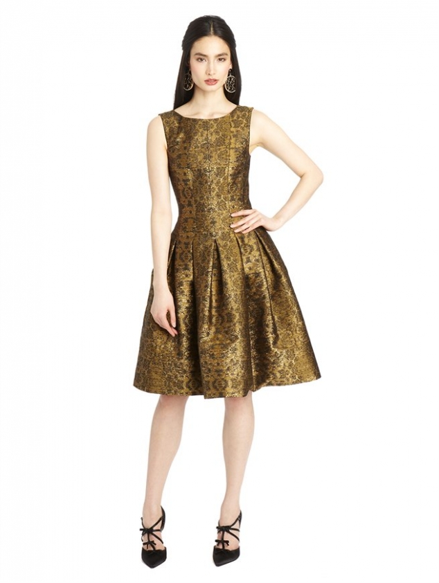 SLEEVELESS FULL SKIRT DRESS