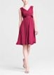 Sleeveless Jersey Dress with Charmeuse Waist Band 