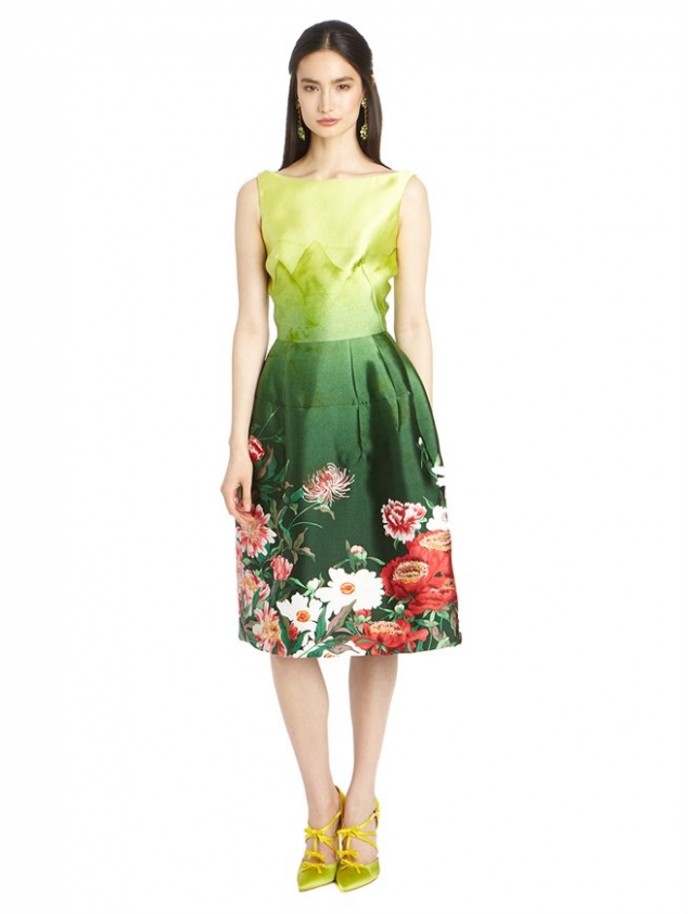 SLEEVELESS PRINTED DRESS