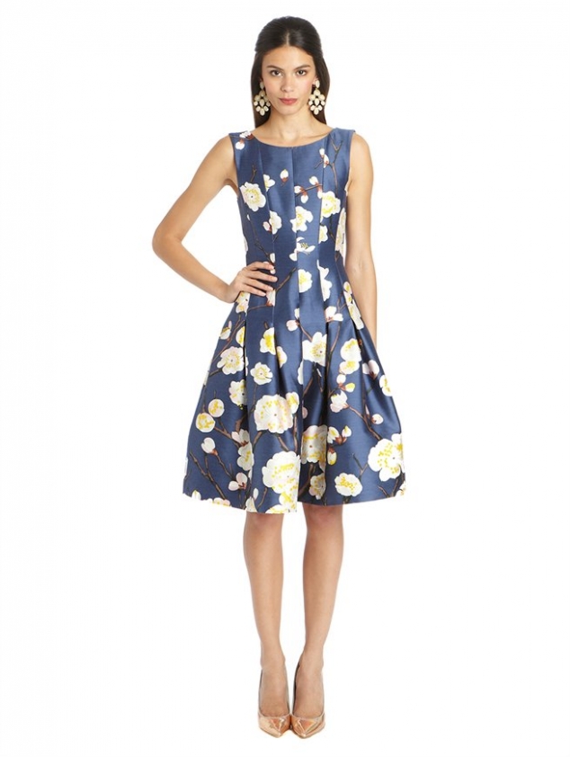 SLEEVELESS PRINTED DRESS