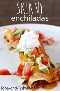 Slow Cooker Skinny Chicken Enchiladas