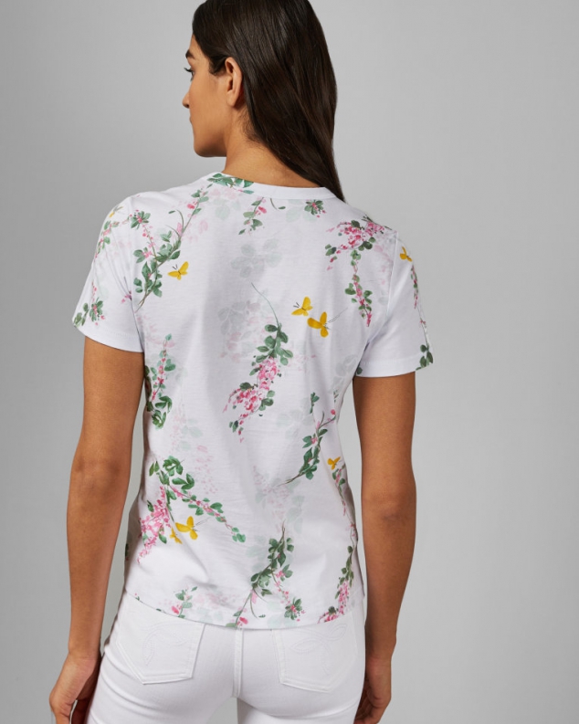 Sorbet Printed Cotton T-shirt - Image 3