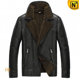 South Island Black Sheepskin Bomber Jacket