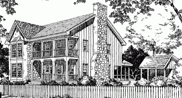 Southern Country Farmhouse Plan