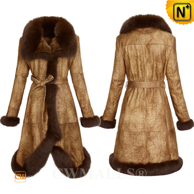 SPANISH Brand | CWMALLS® Madrid Women Fur Shearling Coat CW607051 [Custom Christmas Gift]