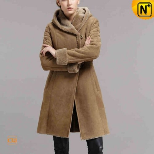 Spanish Merino Womens Shearling Coat CW640239