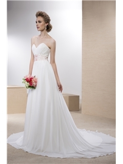 Spectacular A-line Straps Floor-length Ruffles Wedding Dress price: USD $164.99