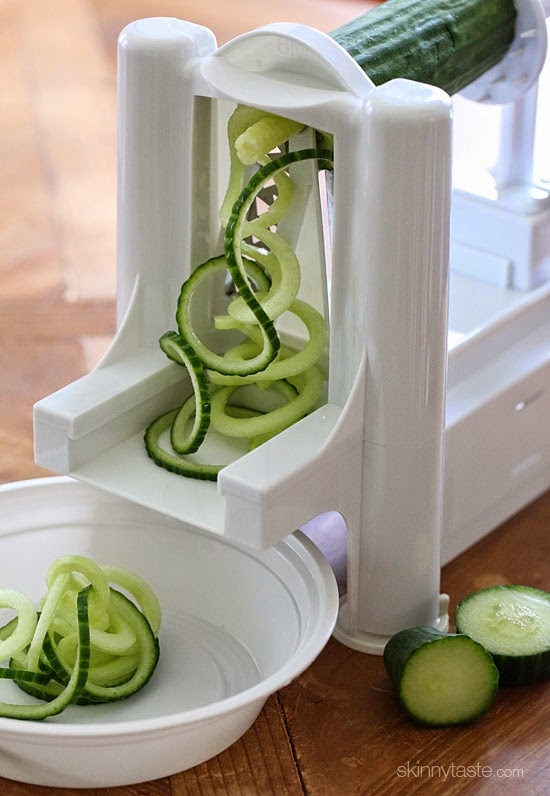Spiralized Greek Cucumber Salad with Lemon and Feta - Image 2