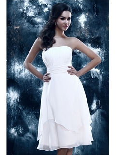 Strapless A-line Knee-Length Sandra's Prom Dress