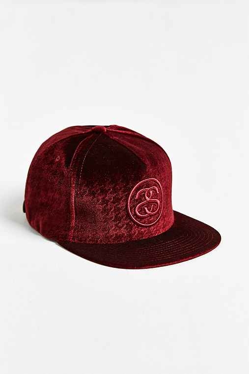 Stussy Pattern Velvet Strapback Hat