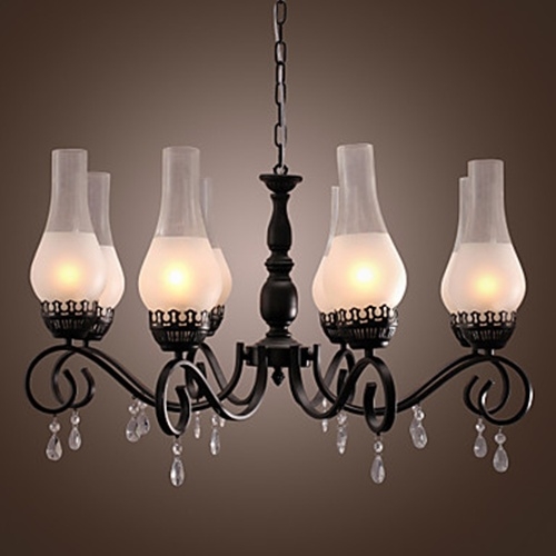 Stylish Chandelier in Antique Style - 8 Lights