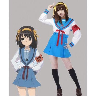 suzumiya haruhi no yuutsu Haruhi installed winter uniforms