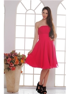 Sweet Elegant Beading Strapless Lace-Up Homecoming Dress