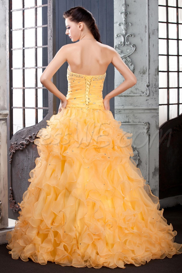 Sweetheart Floor-Length Ruffles Polina's Quinceanera Dress - Image 2