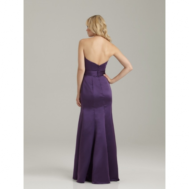 Sweetheart Sheath Crystal Floor Length Bridesmaid Dresses - Image 2