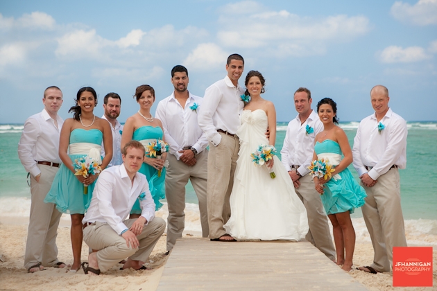 Teal bridesmaid dresses