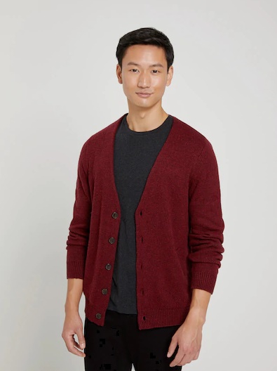 The Donegal Cardigan in Scarlet Sage - Image 2