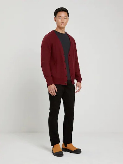 The Donegal Cardigan in Scarlet Sage - Image 3